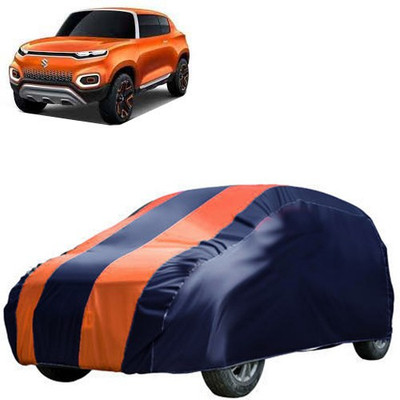 QualityBeast Car Cover For Maruti Suzuki Future-S (Without Mirror Pockets)(Blue, Orange)