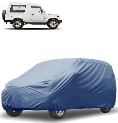 QualityBeast Car Cover For Maruti Suzuki Gypsy King (Without Mirror Pockets)(Blue)