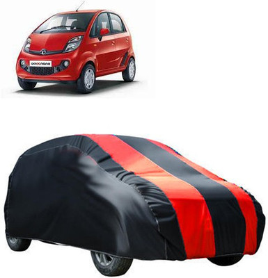 QualityBeast Car Cover For Tata Nano Genx (Without Mirror Pockets)(Maroon, Black)