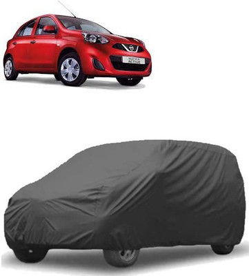 MotohunK Car Cover For Nissan Micra Active (Without Mirror Pockets)(Black)