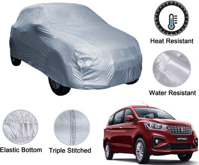 Auto Hub Car Cover For Maruti Suzuki Ertiga (Without Mirror Pockets)(Silver)