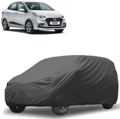 MotohunK Car Cover For Hyundai Xcent (Without Mirror Pockets)(Black)