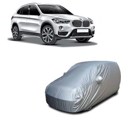 RPSENTTERPR Car Cover For BMW X1 (With Mirror Pockets)(Silver, For 2020 Models)