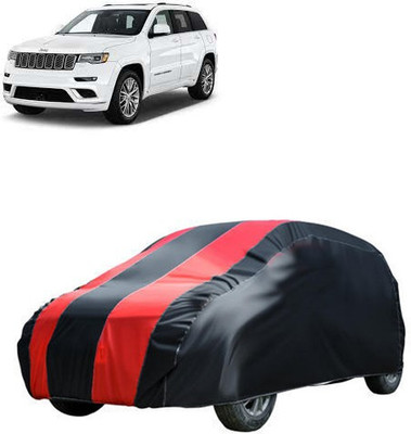 MotohunK Car Cover For Jeep Grand Cherokee (Without Mirror Pockets)(Red, Black)