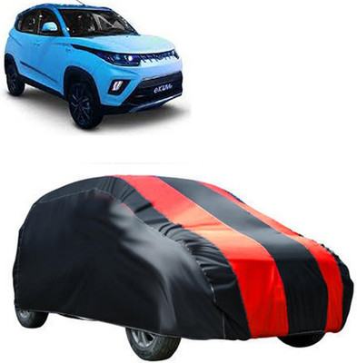 MotohunK Car Cover For Mahindra eKUV100 (Without Mirror Pockets)(Maroon, Black)