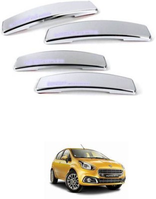 RONISH Plastic Car Door Guard(Silver, Pack of 4, Fiat, Punto Evo)