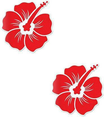 KICKWIX Sticker & Decal for Car & Bike(Red)