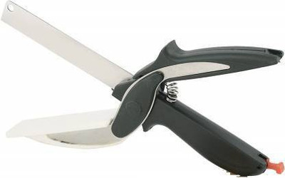 jalaom Cleaver Cutter-2 in 1 Superior Quality Kitchen Knife with Spring Action Multipurpose Vegetable Scissor 1 pc Vegetable Chopper (1 CHOPPER) Vegetable & Fruit Chopper(1)