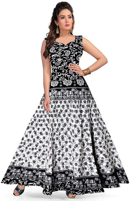 MOHINI CREATION Anarkali Gown(Multicolor)