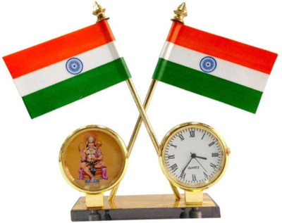 Voyo India Double Sided Wind Car Dashboard Flag(Rayon)