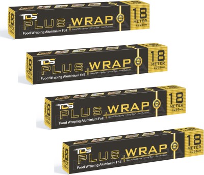 TDS PLUS WRAP ALUMINIUM FOIL PAPER Aluminium Foil(Pack of 4, 72 m)