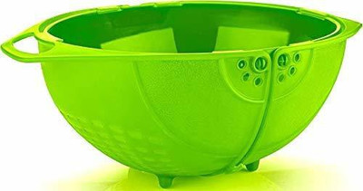 HARMI FRUIT BASKET GREEN Collapsible Colander(Green Pack of 1)