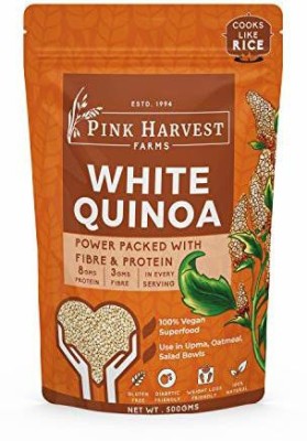 pink harvest farms White Quinoa Pouch, 500 G Quinoa(0.5 kg)