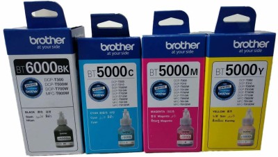 brother Brother BT6000BK with BT5000CMY Black + Tri Color Combo Pack Ink Bottle