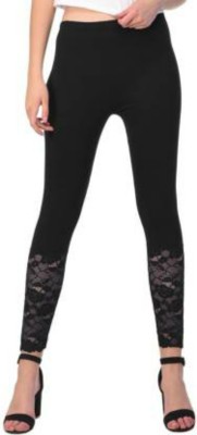 PI World Western Wear Legging(Black, Solid)