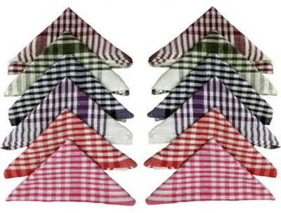 MBOOM Kitchen Napkin 16*16 Multipurpose Daily use 300GSM Multicolor Napkins (6 Sheets) Multicolor Napkins (12 Sheets) Multicolor Cloth Napkins(12 Sheets)