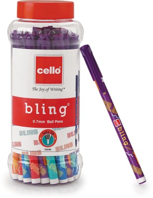 cello Bling Techno Ball Pen(Pack of 25, Blue)