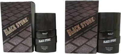 RAMCO Black stone (Pack of 2) (40 ml*2) Eau de Parfum  -  80 ml(For Men)