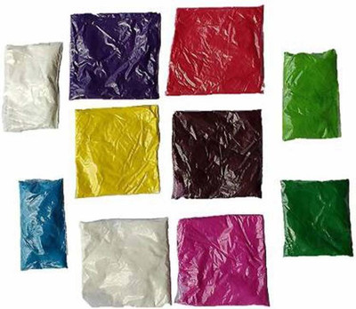 Stonic Pack of 10 Rangoli Powder(Multicolor)