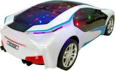 SG store Remote Control 3D Famous BMW Car Electric Chargeable 3D Lightning(White)