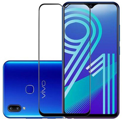 KARTRAY Edge To Edge Tempered Glass for Vivo Y91(Pack of 1)