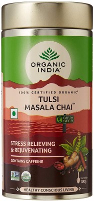 ORGANIC INDIA Organic Tulsi Masala Tea (100 gm tin) Masala Tea Tin(100 g)