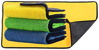 CARTMAN Microfiber Vehicle Washing  Cloth(Pack Of 4)