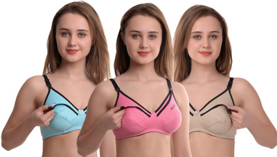 Xcare Women Maternity/Nursing Non Padded Bra(Multicolor)