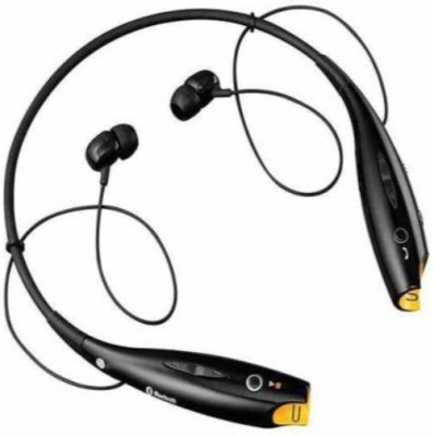GUGGU WLN_486B_ HBS 730 Neck band Bluetooth Headset Bluetooth Headset(Black, In the Ear)