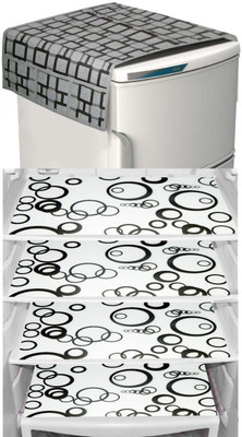 LooMantha Refrigerator  Cover(Width: 30 cm, Multicolor)