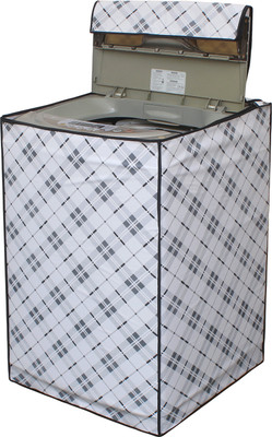 Glassiano Top Loading Washing Machine  Cover(Width: 60.96 cm, White::Grey)
