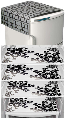 LooMantha Refrigerator  Cover(Width: 30 cm, Multicolor)