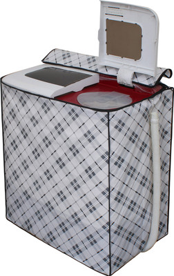 Glassiano Semi-Automatic Washing Machine  Cover(Width: 88.9 cm, White::Grey)