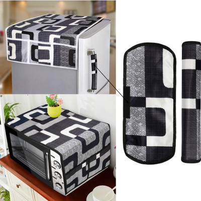 E-Retailer Refrigerator  Cover(Width: 99 cm, Black)