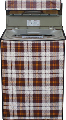Glassiano Top Loading Washing Machine  Cover(Width: 58.42 cm, Brown)