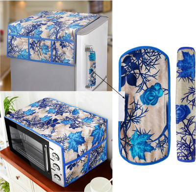 E-Retailer Refrigerator  Cover(Width: 99 cm, Blue)