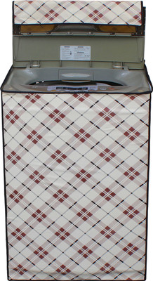 Glassiano Top Loading Washing Machine  Cover(Width: 58.42 cm, Beige)
