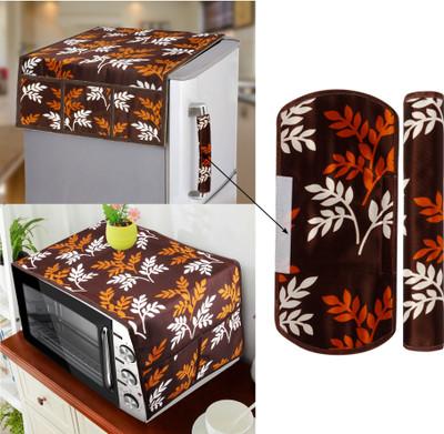 E-Retailer Refrigerator  Cover(Width: 99 cm, Brown)
