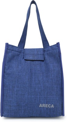 ARECA INTERNATIONAL Lunch Bag (Navy Blue, 2L) Waterproof Lunch Bag(Blue, Grey, 2 L)