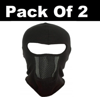 IM UNIQUE Black Helmet Skull Cap for Men & Women(Size: Free,  Balaclava)