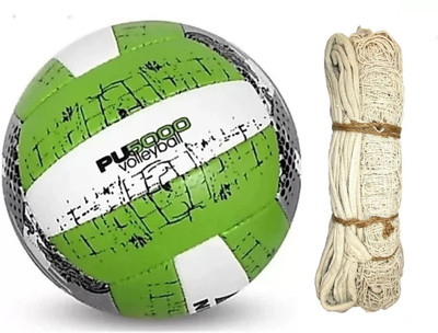 clark Pu 5000 green +cotton net Volleyball - Size: 4(Standard, Pack of 1)