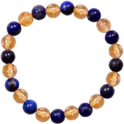 Takshila Gems Stone Quartz, Lapis Lazuli Bracelet