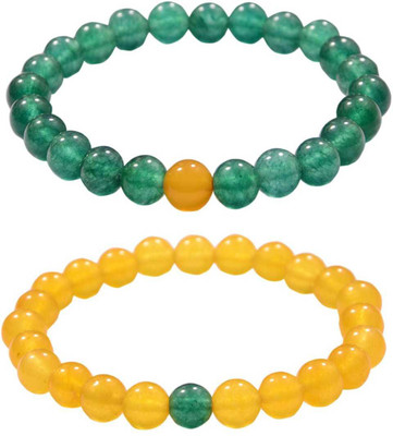 Takshila Gems Stone Jade Bracelet Set(Pack of 2)