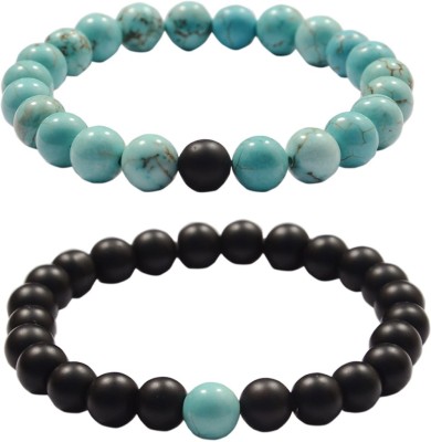 Takshila Gems Stone Agate, Turquoise Bracelet Set(Pack of 2)