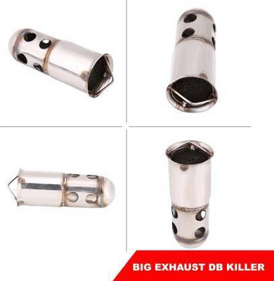 TRP Traders Universal For Bike NA Slip-on Exhaust System(Stainless Steel)