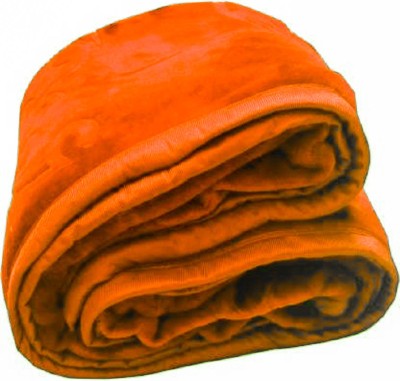 AUBORON Self Design Double Mink Blanket for  Heavy Winter(Microfiber, Rust)