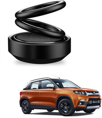 Auto Smart Look ASL1721 Car Solar Ring Air Freshener Double Loop Rotary Air Conditioner Dashboard Air Freshener Perfume Black For Maruti Brezza Air Purifier(Pack of 1)