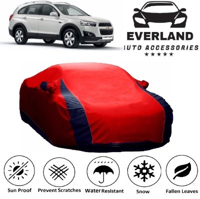 EverLand Car Cover For Chevrolet Captiva (With Mirror Pockets)(Red, Blue)