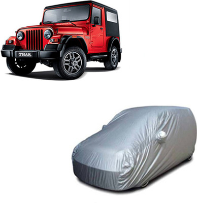 RPSENTTERPR Car Cover For Mahindra Thar (With Mirror Pockets)(Silver, For 2020 Models)