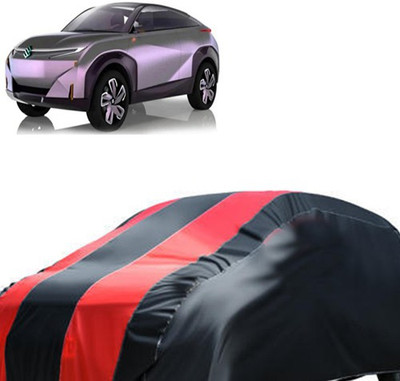 MotohunK Car Cover For Maruti Suzuki Universal For Car (Without Mirror Pockets)(Red, Black)